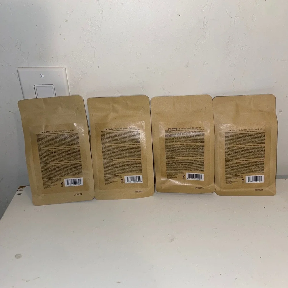 One 'n Only Powder Hair Color Kit Chocolate Brown Permanent Ammonia Free 4 Pack